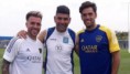 Ortigoza, con Mas y Buffarini: reencuentro de campeones con San Lorenzo